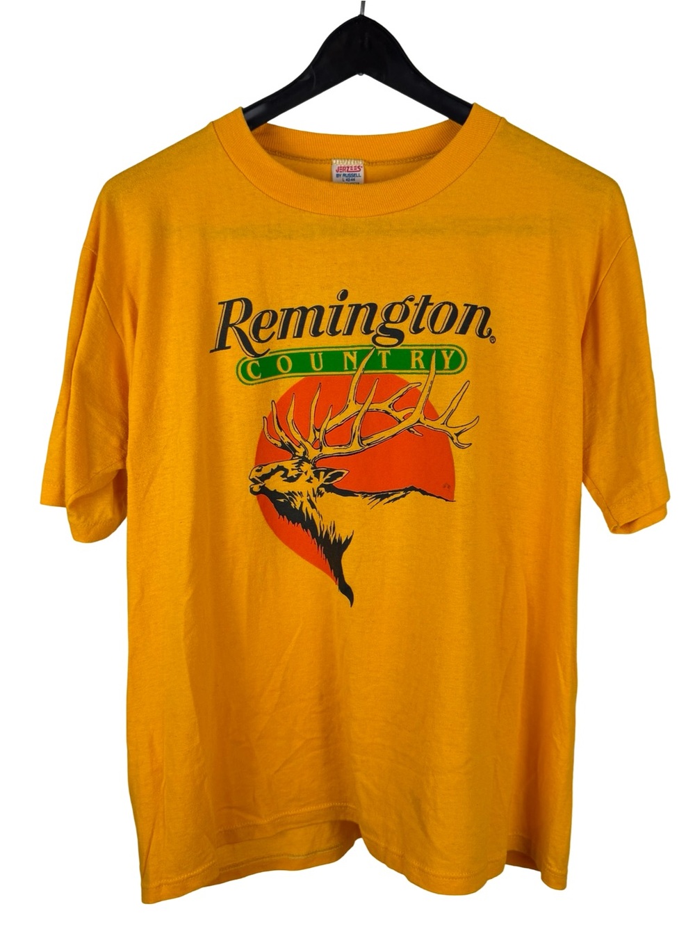 Vintage 1970s Jerzees X Russell Remington Country Hunting Shirt Size L